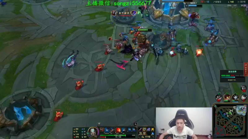 【2021-10-22 01点场】douyu丶松子：蛮王:版本T0 选到=包赢