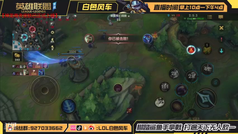 【2021-10-23 21点场】白色风车丶丶丶丶：全网第一个王者小鱼人，王者局冲榜