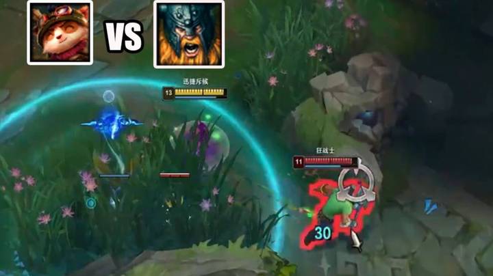 【恶霸提莫】提莫加强后上路奥拉夫现状，这可真的是玩弄于股掌之间啊