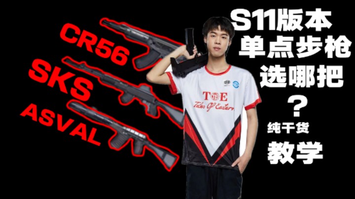 【使命召唤手游】S11新版本哪把单点最强？CR56 SKS ASVAL干货测评！
