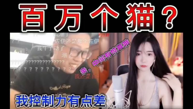 百万个猫？佐伊献唱，中间有惊喜哦！猫哥：我控制力有点差哦~