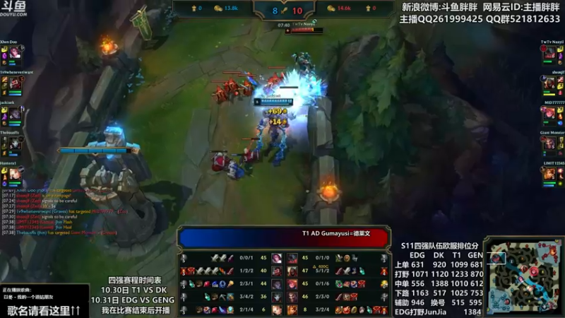 【2021-10-28 02点场】胖胖灬：胖胖OB：EDG欧服大战DK T1 ！