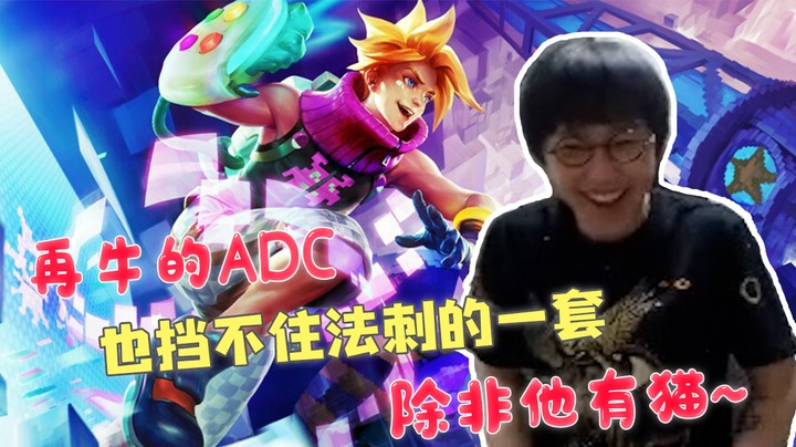 再牛的ADC也顶不住法刺的一套，除非他有猫