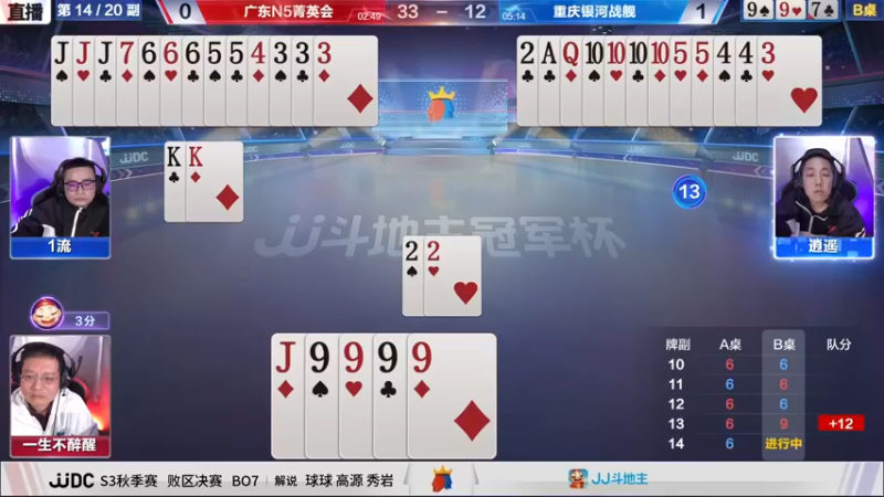 【2021-10-28 19点场】JJ斗地主官方：斗地主冠军杯，秋季败区决赛开战