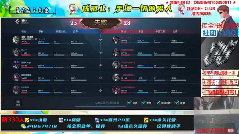 【2021-10-29 01点场】陈冠北c：【OG冠北】坚持！