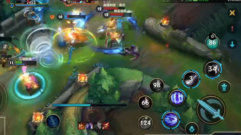 王者局极致操作被迫三杀