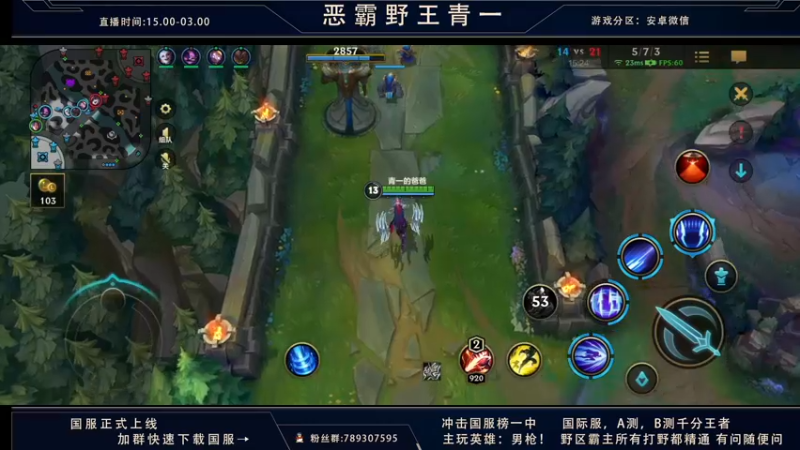 【2021-10-24 01点场】心星丶青一：恶霸野王的快乐五排