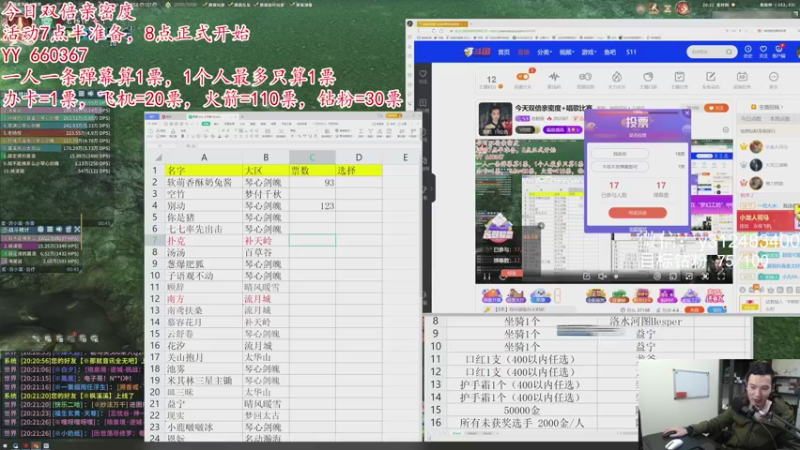 【2021-10-30 20点场】老杨怪：今天双倍亲密度+唱歌比赛