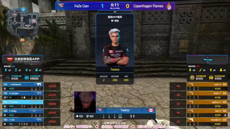 【CSGO解说爱华】：FaZe Clan VS Copenhagen Flames