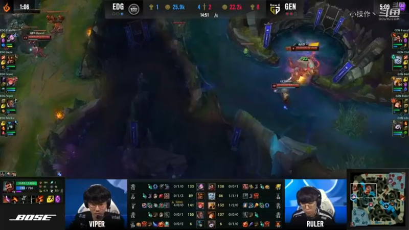 S11四强赛EDGvsGEN 精彩对局 (67)
