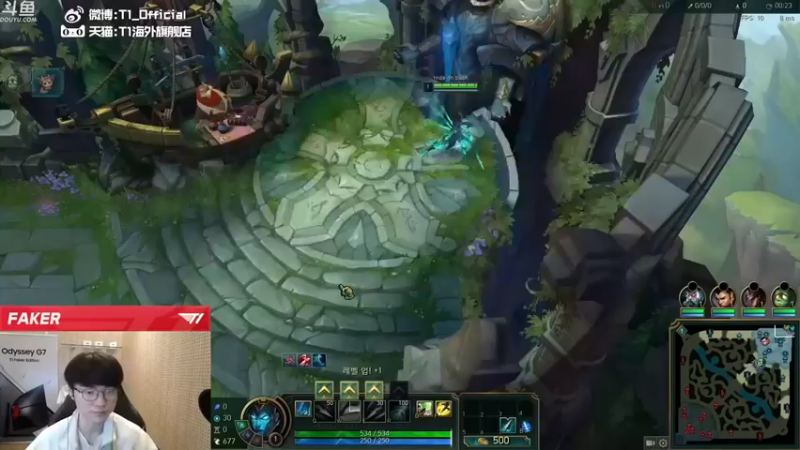 【T1直播faker】：12-0卡莉斯塔，跳着跳着，就把人杀完了