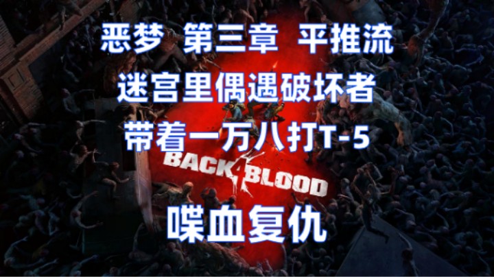 恶梦第三章平推流，迷宫偶遇破坏者，带着一万八打T-5《喋血复仇》
