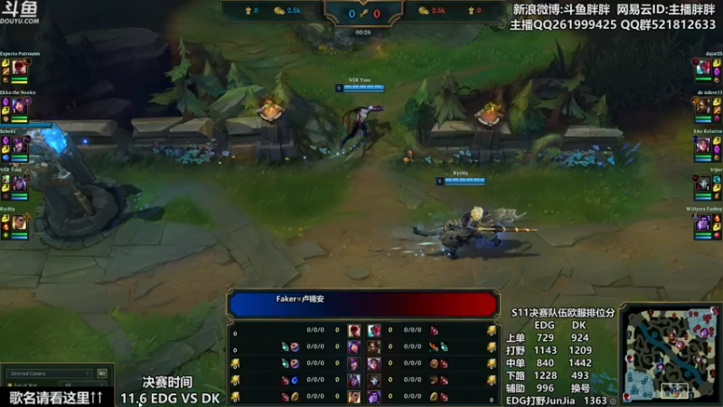 【2021-11-04 22点场】胖胖灬：胖胖OB：实况 EDG和DK欧服排位