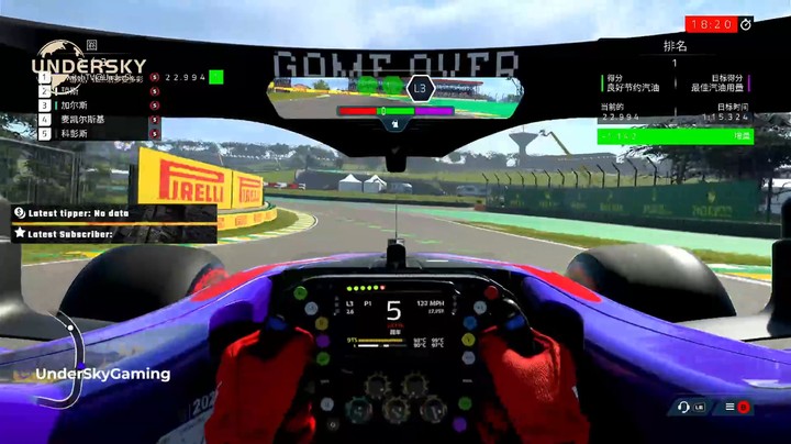 F12021每周赛事巴西圣保罗大奖赛第三次练习赛以及排位赛