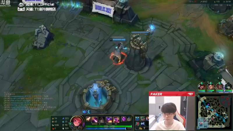 【2021-11-05 16点场】T1直播faker：T1 Faker