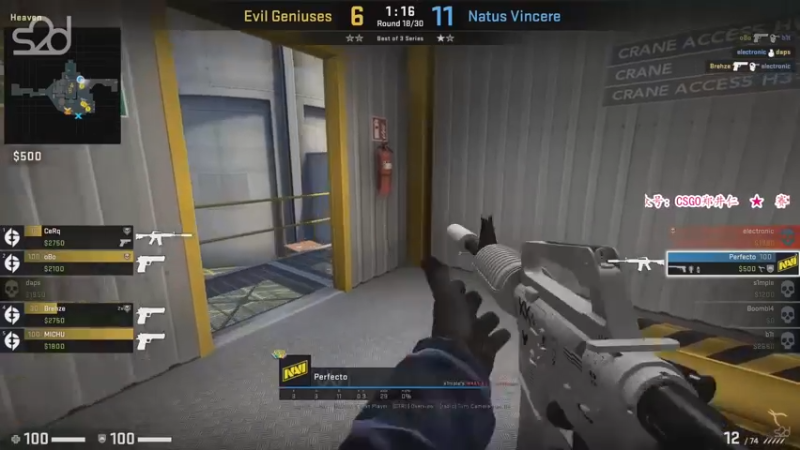 【2021-11-05 21点场】CSGO解说爱华：【爱华】欣赏下NIKO主视角 12点双倍