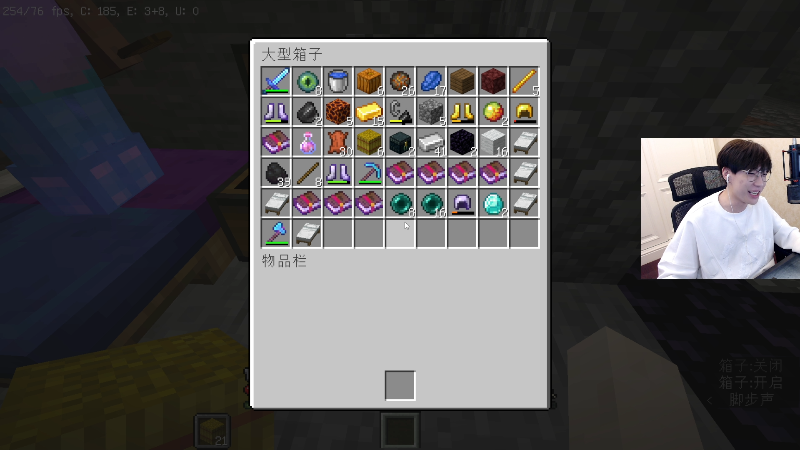 我在斗鱼看主播蛋白i直播我的世界