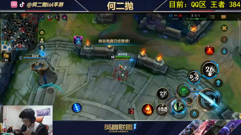 【2021-11-01 02点场】何二抛zZ：何二：单人路王者局单排！