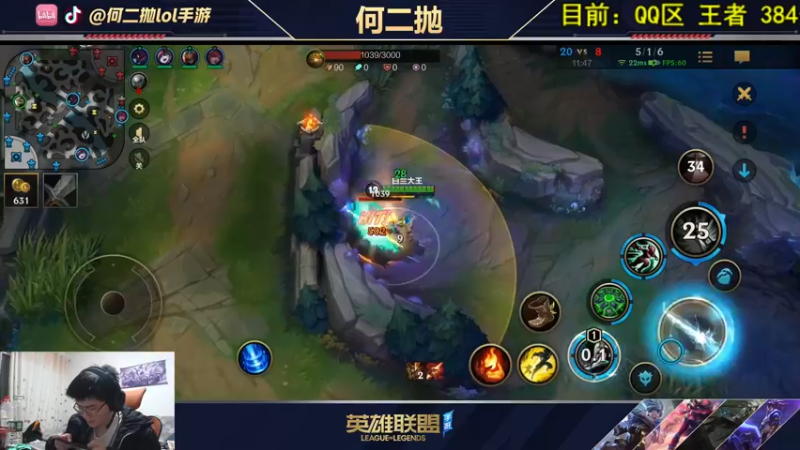 【2021-11-04 02点场】何二抛zZ：何二：王者局单人路单排!