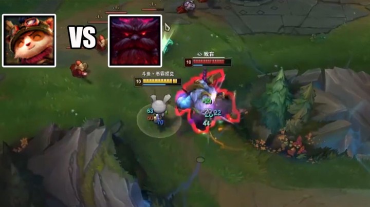 【恶霸提莫】对线张柏澜奥恩：这个天赋压制的奥恩15分钟不敢出塔，砍倒真的是奥恩的克星