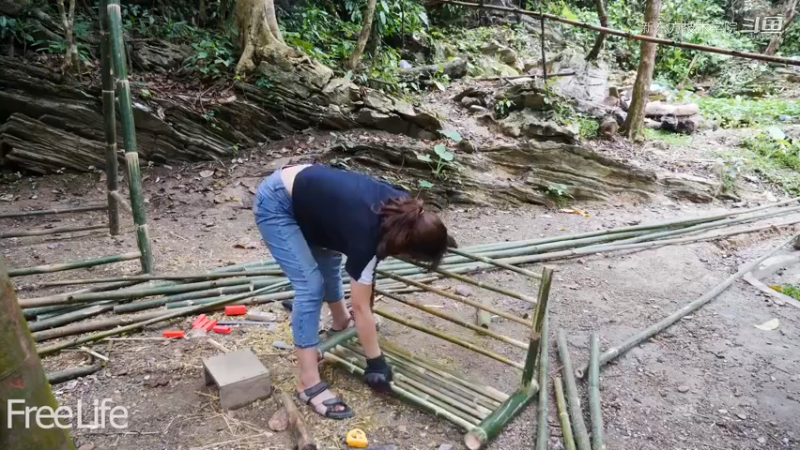 离网日常21必须要有秋千9妹子深入深山，离网日常