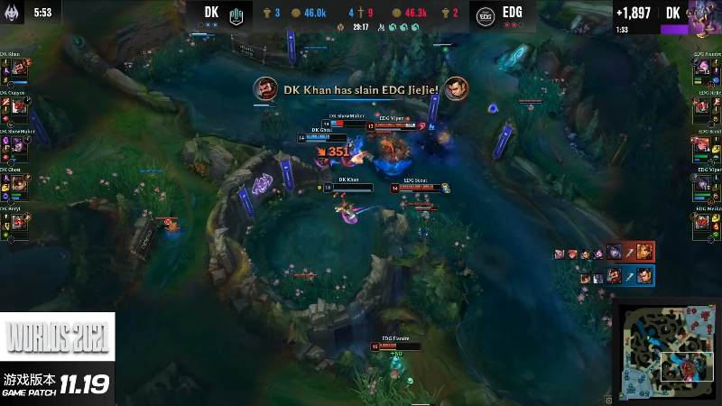 【英雄联盟】英雄联盟赛事的精彩时刻 20211110 00点场