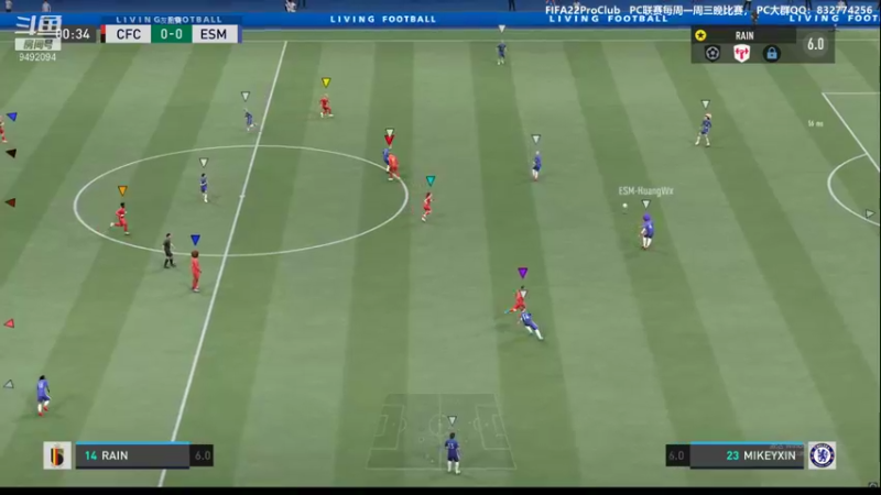 【2021-11-11 23点场】RainCFC：CFC俱乐部 FIFA Pro Club