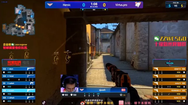 【CSGO解说伟伟】：Heroic VS Virtus.pro
