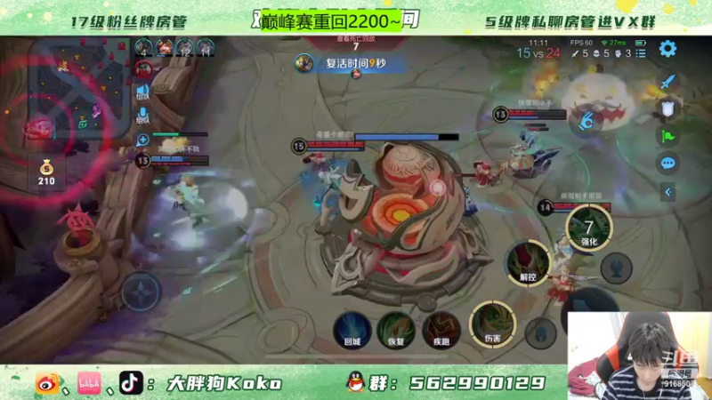 【2021-11-14 21点场】大胖狗koko：和762 晴一震刀