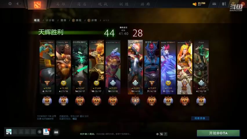 【2021-11-14 19点场】阳光男孩Aq：决赛日了！！! 7718843