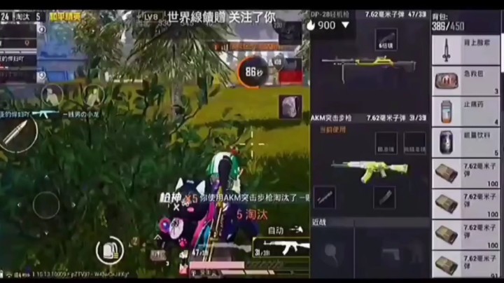 吃鸡女孩1打4