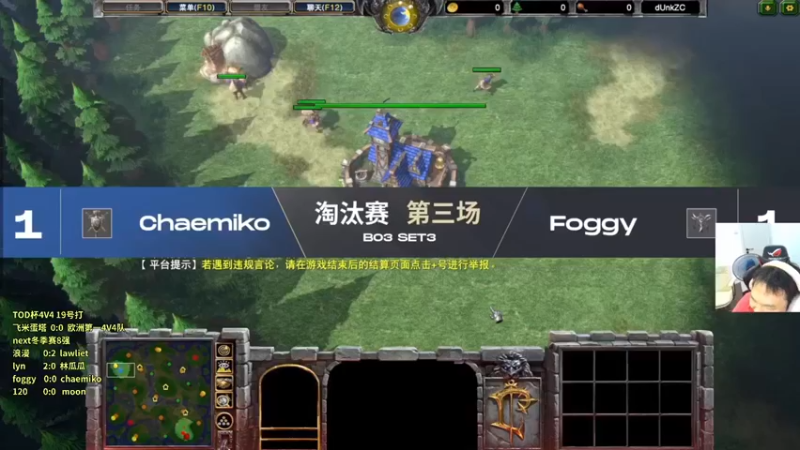 【Flygogogogo】：chaemiko对局foggy，目前1-1