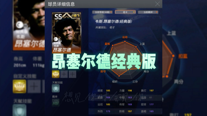 Nba2kol/小薇姐/昂塞尔德经典版