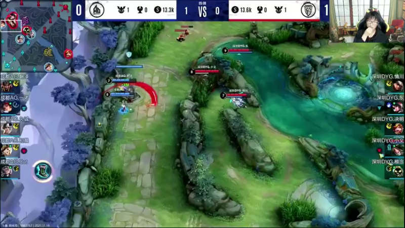 【2021-11-19 20点场】解说潇洒：深圳DYG  VS  成都AG