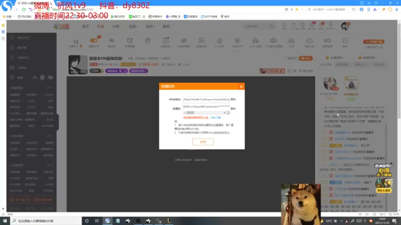 【2021-11-18 23点场】祈风1v9：新版本VN超神攻略！