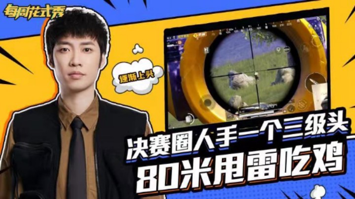 【每周花式秀】决赛圈人手一个三级头的嘛？80米丢雷精准吃鸡
