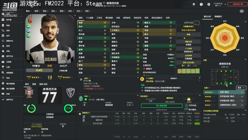 【2021-11-22 09点场】斯诺灬：【斯诺】FM2022：铁血治军，因材施教
