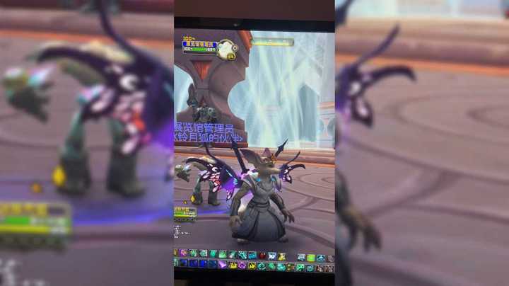 魔兽冰铃-小武僧要打团本干将。拍了好久啊