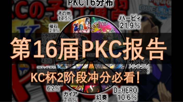 游戏王决斗链接：第54期 -第16届PKC报告: KC杯2阶段冲分必看！