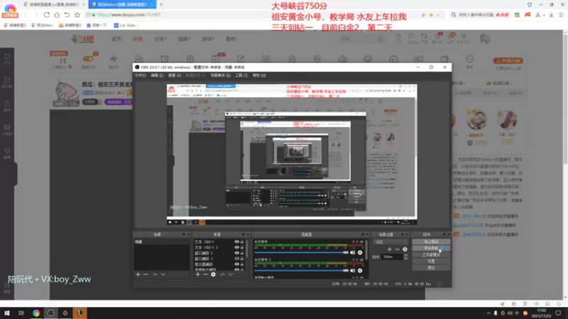 【2021-11-22 17点场】西瓜Melon1：西瓜：祖安三天黄金到钻一 场均20杀教学