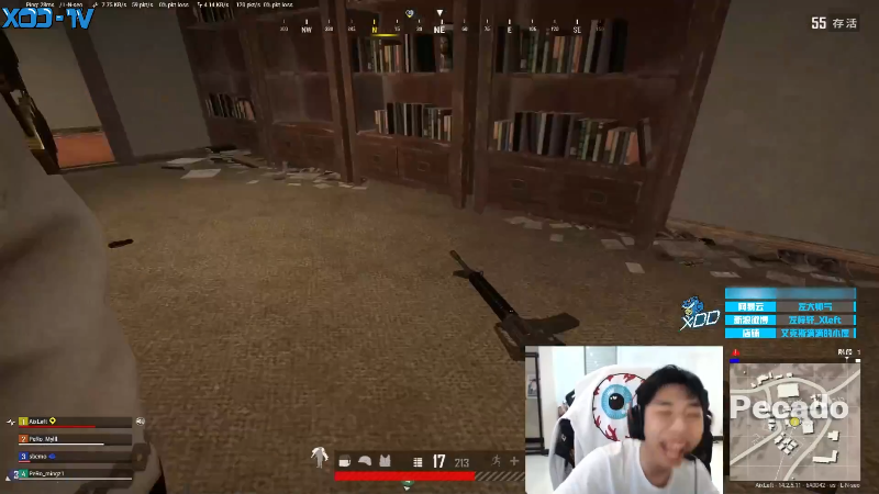 我在斗鱼看Xleft小叮当直播吃鸡游戏