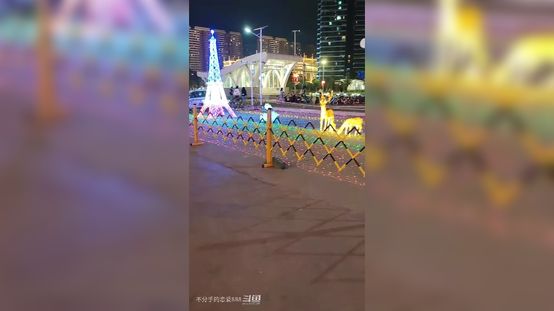 珠海横琴购商业广场美食节，灯光秀，超级热闹