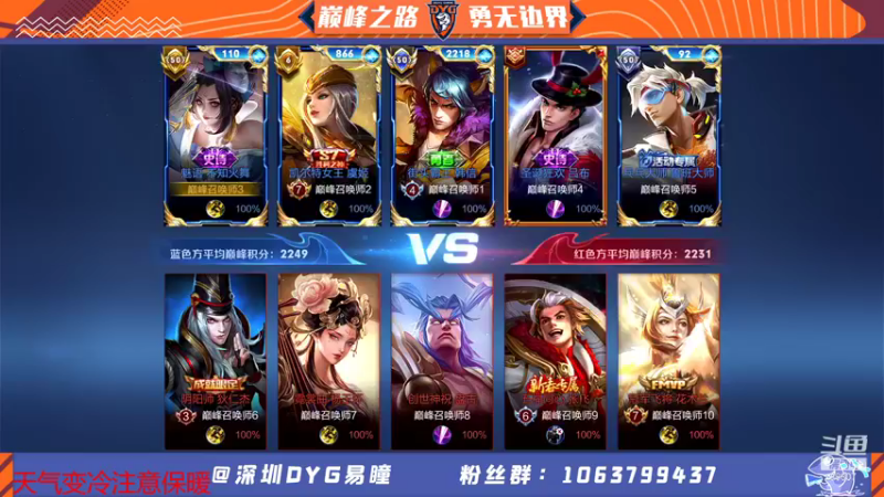 【2021-11-24 19点场】DYG易瞳：巅峰赛冲第一 7164034