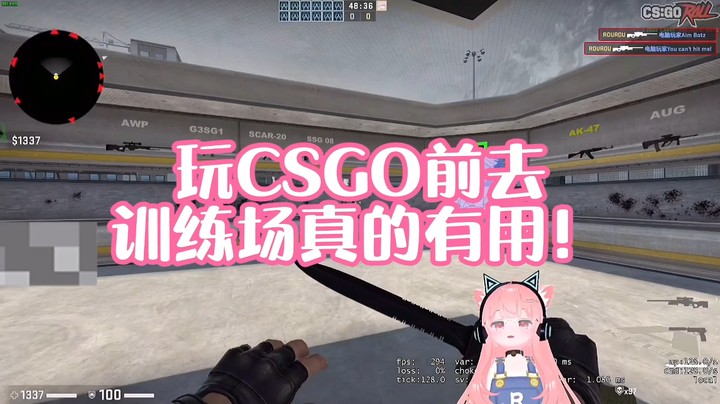 【肉肉】玩CSGO前去训练场是真的有用！！