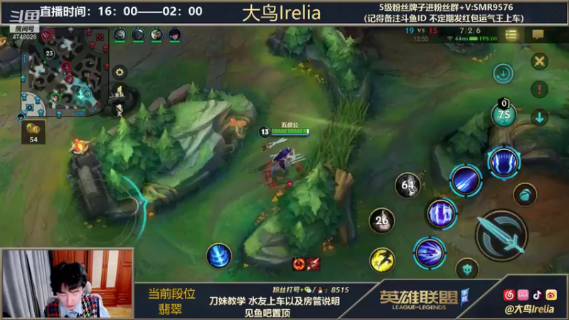 【2021-11-25 17点场】大鸟Irelia：最强刀妹：全网最快最秀