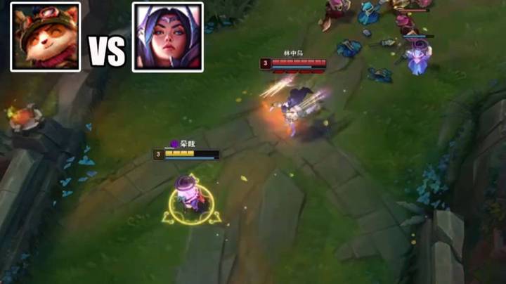 【恶霸提莫】在刀妹眼皮子低下隐身，这就是Q技能加强到3秒的优势