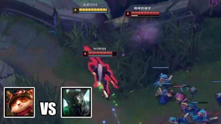 【恶霸提莫】这就是上路提莫现状：打野来抓直接双杀