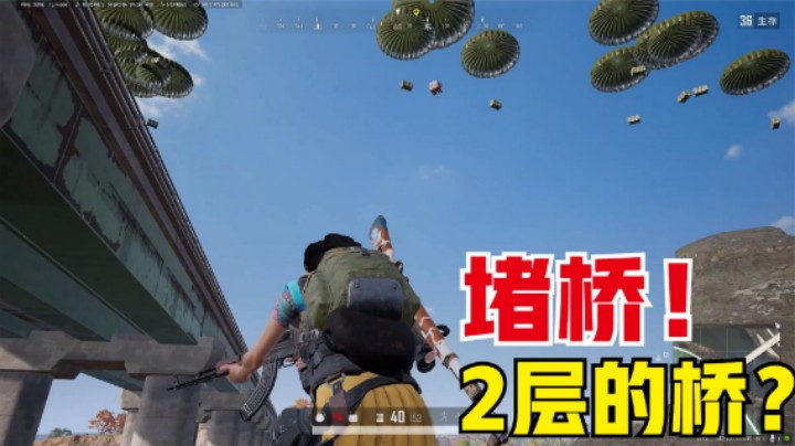 1个人怎么堵2层的桥？主播教科书式堵桥，蚊子都飞不过