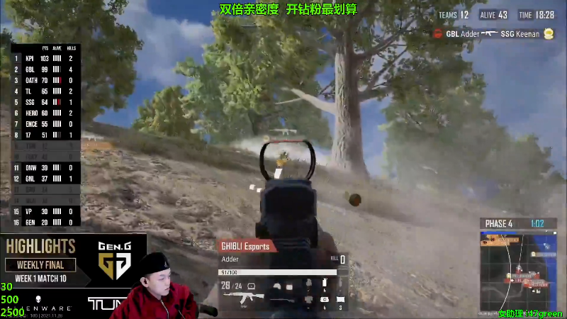 【吃鸡游戏】47号Gamer的精彩时刻 20211128 21点场