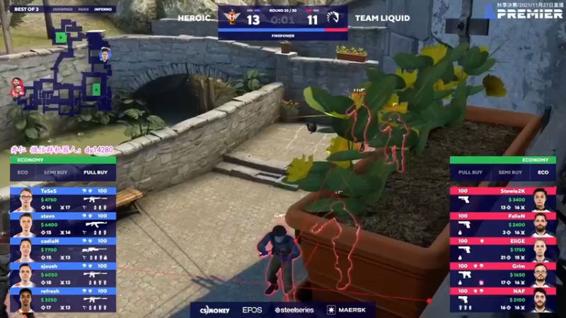 【2021-11-28 00点场】CSGO解说爱华：【爱华】Blast Day3双倍亲密